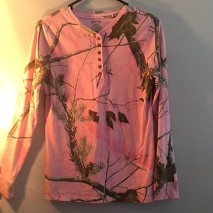 Real tree long sleeve camo shirt